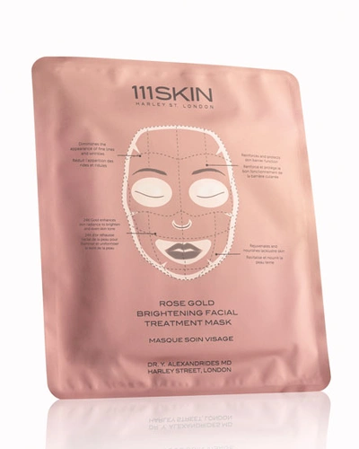 111skin Rose Gold Brightening Facial Treatment Mask Box, 5 Count