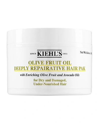 Kiehl's Since 1851 8.4 Oz. Olive Fruit Oil Deeply Repairative Hair Pak In White