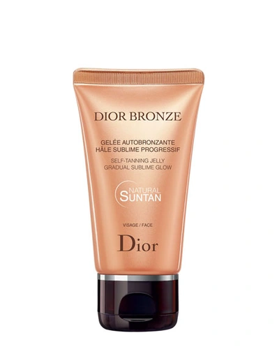 Dior Bronze Self Tanning Jelly Gradual Glow For Face In Brown