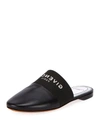 Givenchy Bedford Logo-print Leather Slippers In Black