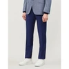 CANALI SLIM-FIT STRAIGHT WOOL AND MOHAIR-BLEND TROUSERS