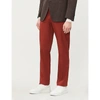 CANALI Regular-fit straight stretch-cotton trousers