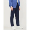 CANALI Regular-fit straight stretch-cotton trousers