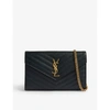 SAINT LAURENT QUILTED WALLET-ON-CHAIN