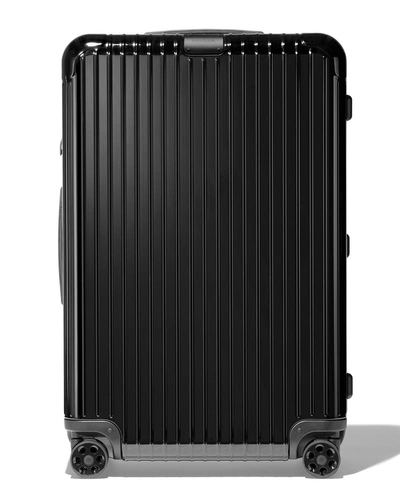 Rimowa Essential Check-in L Multiwheel Luggage In Black Gloss
