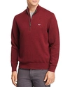 Vineyard Vines Palm Beach Quarter-zip Sweater In Crimson