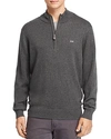 Vineyard Vines Palm Beach Quarter-zip Sweater In Charcoal Heather
