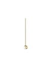 Shihara Half Pearl Chain Earring 45° In Metallic