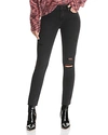 PAIGE VERDUGO ANKLE SKINNY JEANS IN FADED NOIR DESTRUCTED,2392901-6242