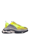 Balenciaga Yellow Triple S Sneakers In Jaune Fluo