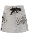 ANDREA BOGOSIAN ANDREA BOGOSIAN EMBROIDERED SKIRT - 灰色