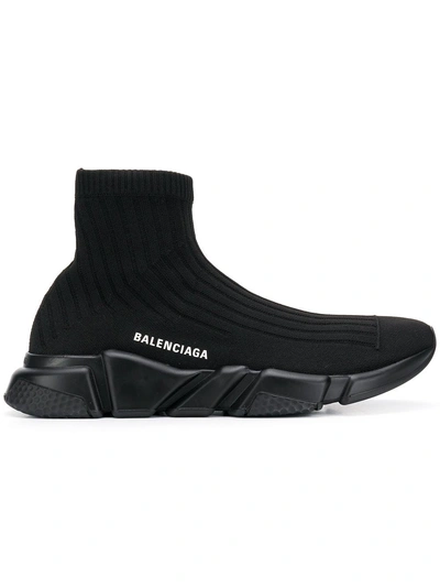Balenciaga Speed Sneakers In Black