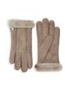 UGG Leather Shearling Gloves,0400095977342