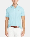 Polo Ralph Lauren Custom Slim Fit Mesh Short Sleeve Polo Shirt In Watch Hill Blue Heather