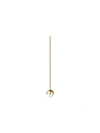 Shihara Half Pearl Chain Earring 45° In Metallic