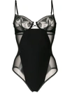 LA PERLA LA PERLA NEO GOTH BODYSUIT - 黑色