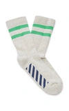 OFF-WHITE STRIPED COTTON-BLEND SPORT SOCKS,OMRA015R191200320888