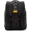 DIESEL DIESEL BLACK LEATHER VOLPAGO BACKPACK