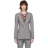 OPENING CEREMONY OPENING CEREMONY BLACK AND WHITE CHECK TAILORED BLAZER