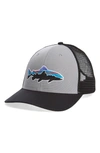 PATAGONIA 'FITZ ROY - TROUT' TRUCKER HAT - BLUE,38008