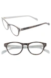 CORINNE MCCORMACK BELLE 48MM READING GLASSES - BLACK/ GREY,1018664-150.CMC