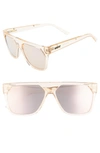 Quay X Jaclyn Hill Very Busy Shield Sunglasses, 45 Mm In Champagne / Rose