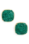 KATE SPADE PAVE SMALL SQUARE STUD EARRINGS,WBRUH045