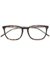 Ray Ban Classic Square Glasses In Brown