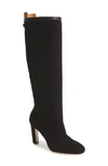 Stuart Weitzman Women's Charlie Pointed-toe Knee-high Suede High-heel Boots In Black