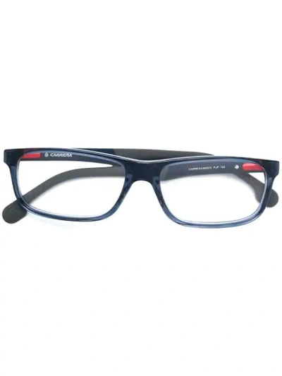 Carrera Rectangular Frame Glasses - 蓝色 In Blue