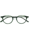 Epos Round Frame Glasses In Green