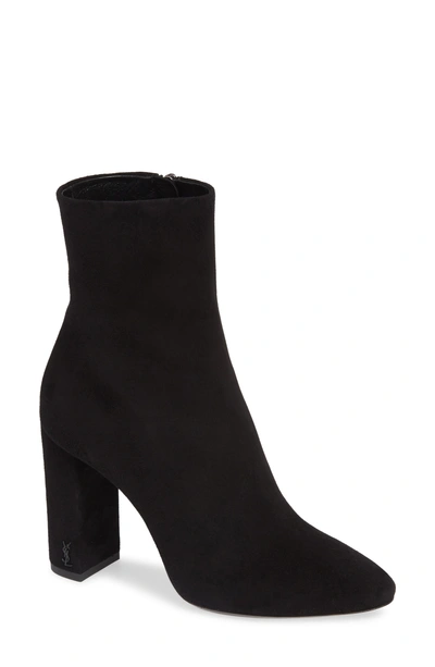 Saint Laurent Lou Lou 70 Ankle Boots  In Black