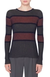 AKRIS PUNTO STRIPE MERINO WOOL PULLOVER,300500128003