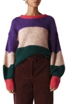 WHISTLES STRIPE KNIT PULLOVER,28509
