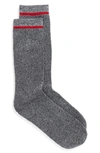 Ugg Men's Kyro Cozy Ribbed Crew Socks In Marled Black