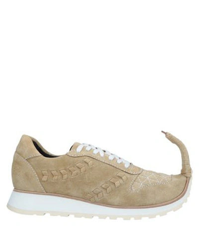 Loewe 20mm Pointed Suede Sneakers In Beige