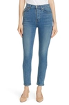 RE/DONE ORIGINALS HIGH WAIST ANKLE SKINNY JEANS,195-3WHRAC