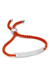 MONICA VINADER ENGRAVABLE HAVANA FRIENDSHIP BRACELET,RP-BM-HAVB-MNT