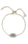 Kendra Scott Elaina Openwork Bracelet In Silver Filigree/ Gold