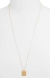 Jennifer Zeuner Jewelry Kiana Zodiac Pendant Necklace In Cancer Gold