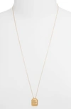 Jennifer Zeuner Jewelry Kiana Zodiac Pendant Necklace In Capricorn Gold