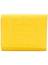 GIVENCHY GIVENCHY 4G TRIFOLD WALLET - YELLOW