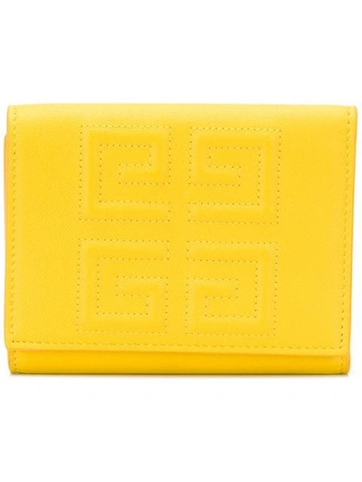 Givenchy 4g Trifold Wallet - 黄色 In Yellow