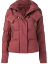 PEUTEREY PEUTEREY HOODED DOWN JACKET - RED