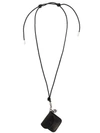 ALEXANDER MCQUEEN ALEXANDER MCQUEEN WALLET CHARM NECKLACE - BLACK