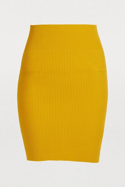 Alexandra Golovanoff Julia Midi Skirt In Yellow