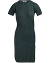 ALEXANDRA GOLOVANOFF China 3/4 sleeved midi dress,CHINA GREEN BLACK