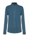 Drumohr Shirts In Slate Blue