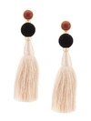 LIZZIE FORTUNATO LONG FRINGE EARRINGS