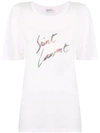 SAINT LAURENT SAINT LAURENT 80'S STYLE LOGO T-SHIRT - 白色